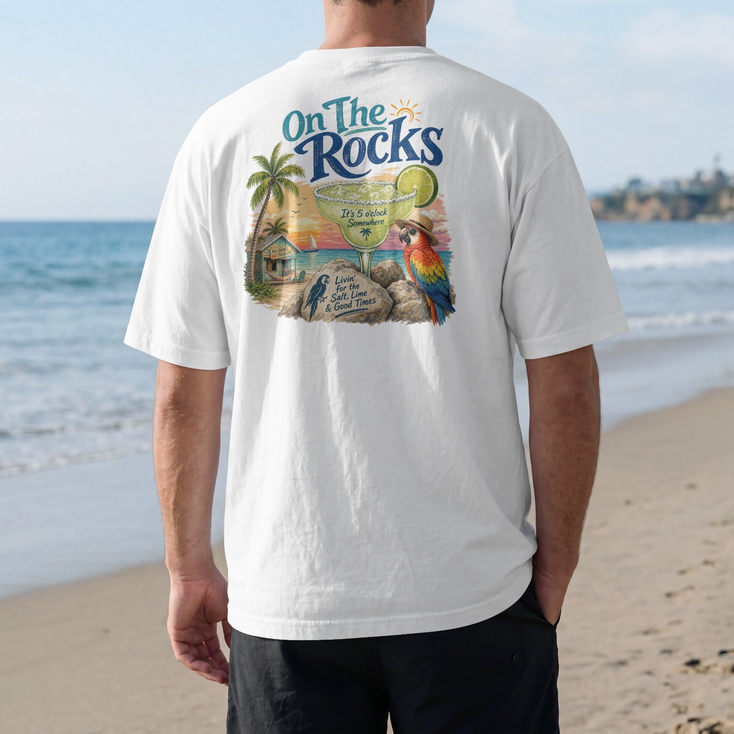 On the Rocks 5 Oclock Somewhere inspired Unisex t-shirt
